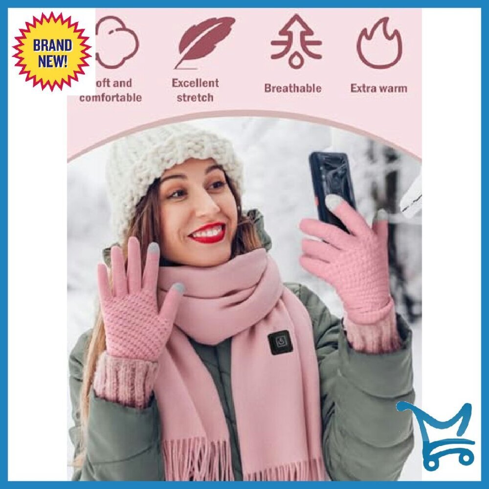 Heated Scarf Set with Touchscreen Gloves & Thermal Socks Gift Box - Picture 7 of 8